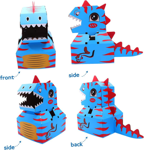 Disfraz Dinosaurio Cartón para Niños - Modelo Color Battle