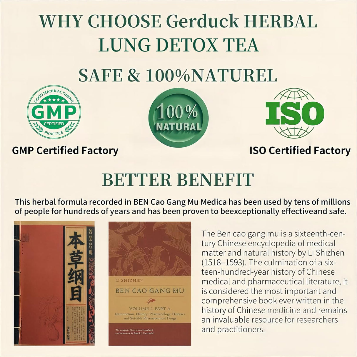 Té Detox de Pulmones Gerduck - 30 Bolsitas, Sin Cafeína