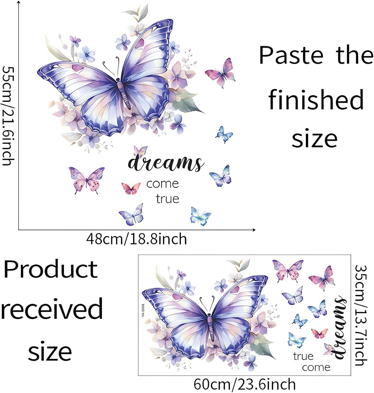 Pegatinas de Mariposas, Sacinora, Vinilo , Decoración