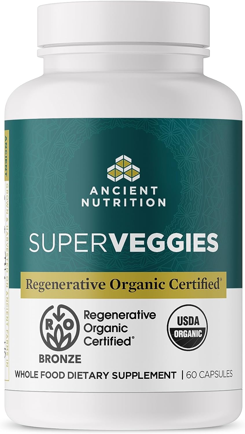 Cápsulas SuperVeggies Orgánicas Regenerativas con Probióticos