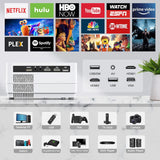Proyector 1080P Nativo, WiFi y Bluetooth, Cine en Casa 300