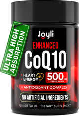 Suplemento CoQ10 500MG - Salud del Corazón - 120 Softgels