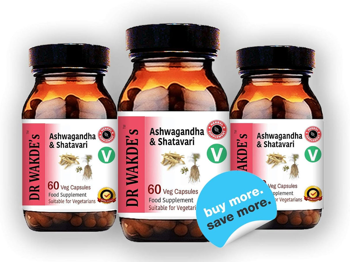 Suplemento Ashwagandha &amp; Shatavari 60 cápsulas vegetales
