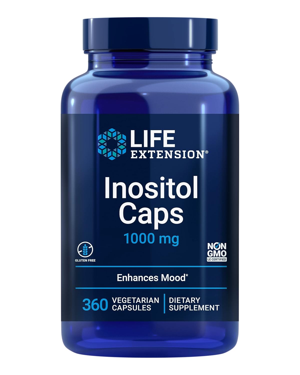 Suplemento Inositol Caps 1000 mg  de mioinositol  Sin gluten