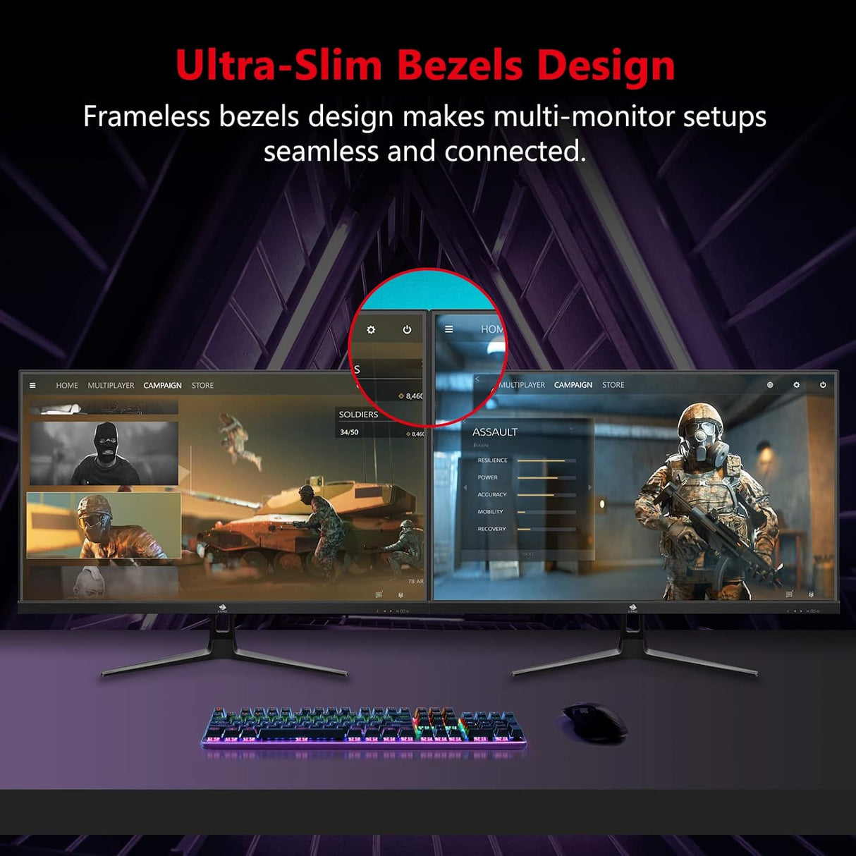 Monitor de juegos de 24.5 pulgadas Z-Edge
