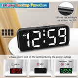 Reloj despertador digital pequeño, pantalla RGB, modelo plug-in
