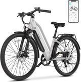 Bicicleta eléctrica TST 800W, 40 millas, 7 velocidades, 26