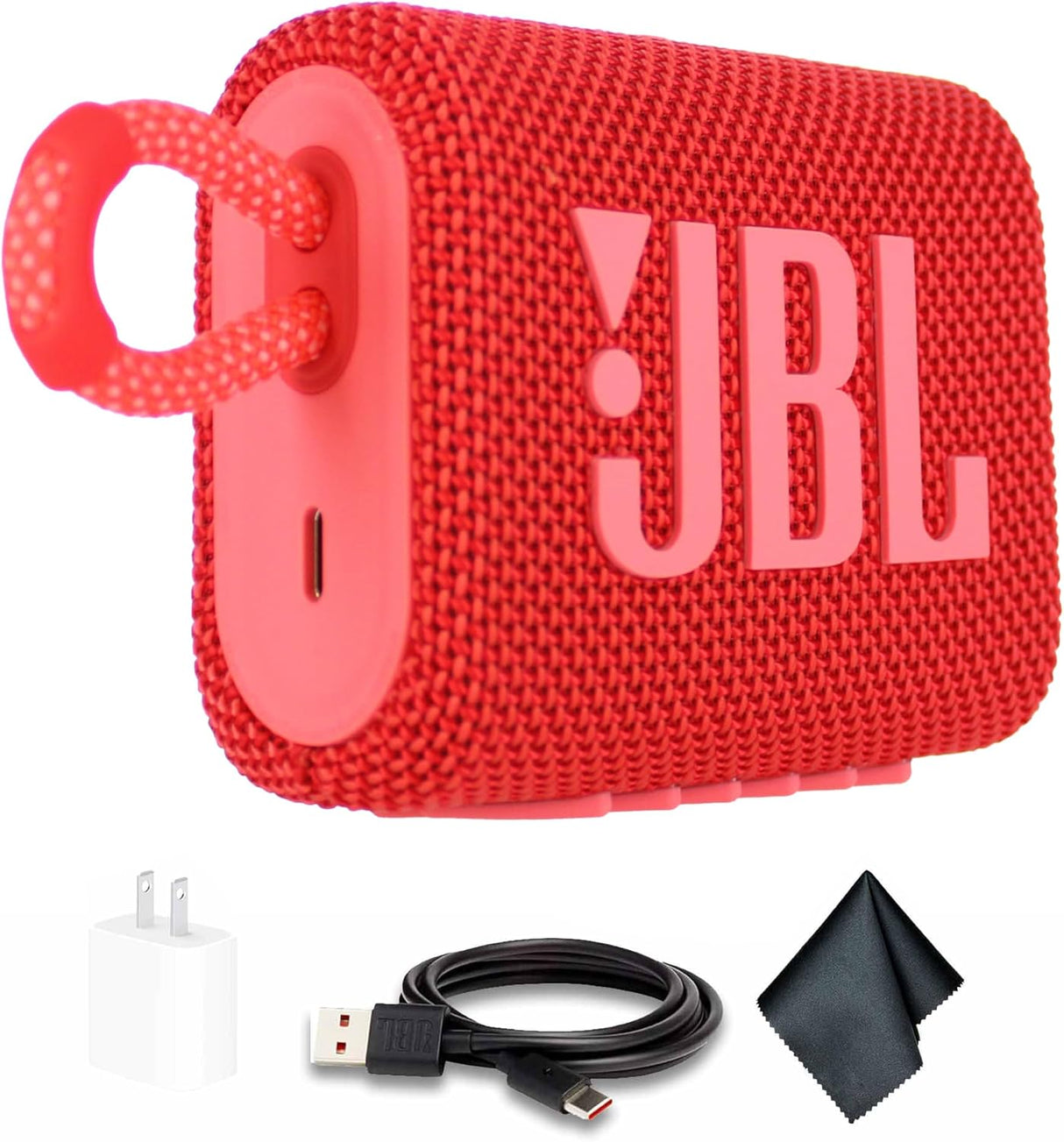 Altavoz Bluetooth Portable JBL Go 3, Impermeable, JBLGO3REDAM