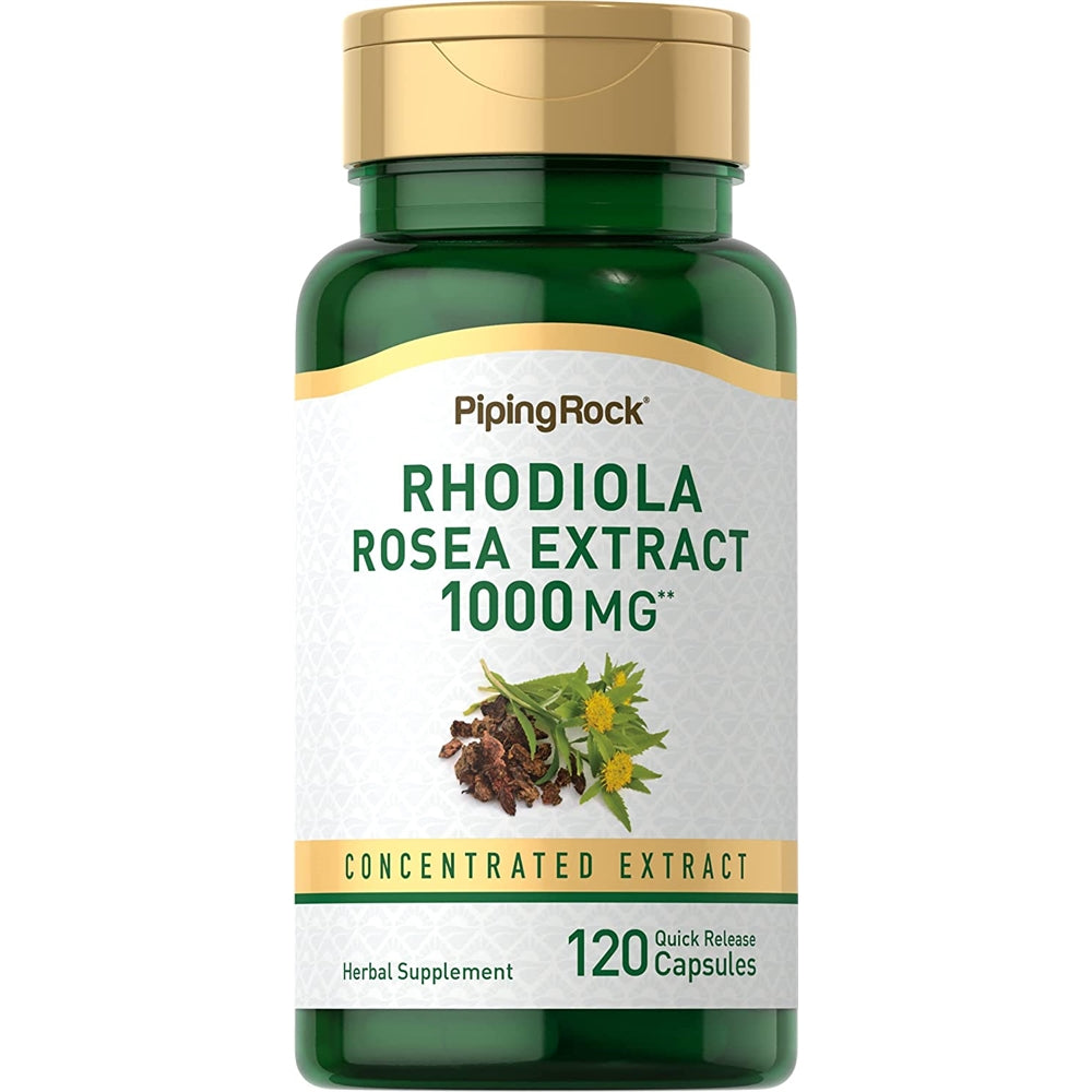Suplemento herbal  Rhodiola Rosea Cápsulas 1000 mg  120 un