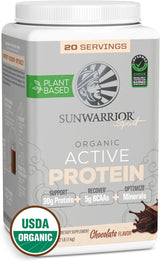 Proteína Vegana Sunwarrior 30g, Orgánica, Sin Azúcar, 20 porciones