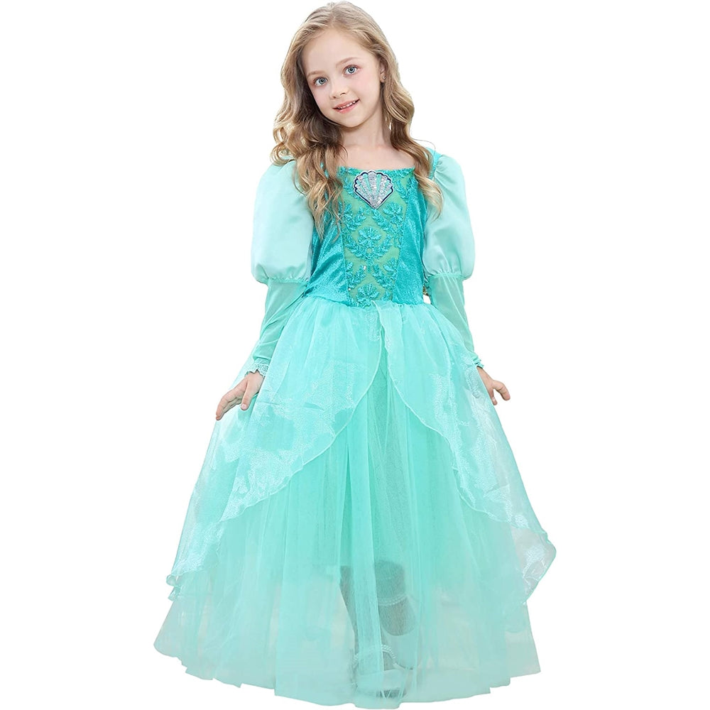 Disfraces de Vestido de princesa  talla 5 a 6 años agua