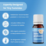Gotas probióticas orgánicas para bebés | Apoyo digestivo y inmune