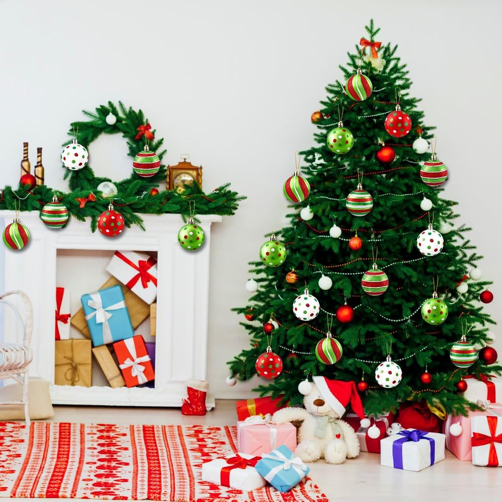 Brillante adornos Bolas de Navidad 18pcs 2.4 Pulgadas