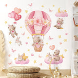 Pegatinas de Pared Tanlaby, Osito y Conejo, Decoración Infantil