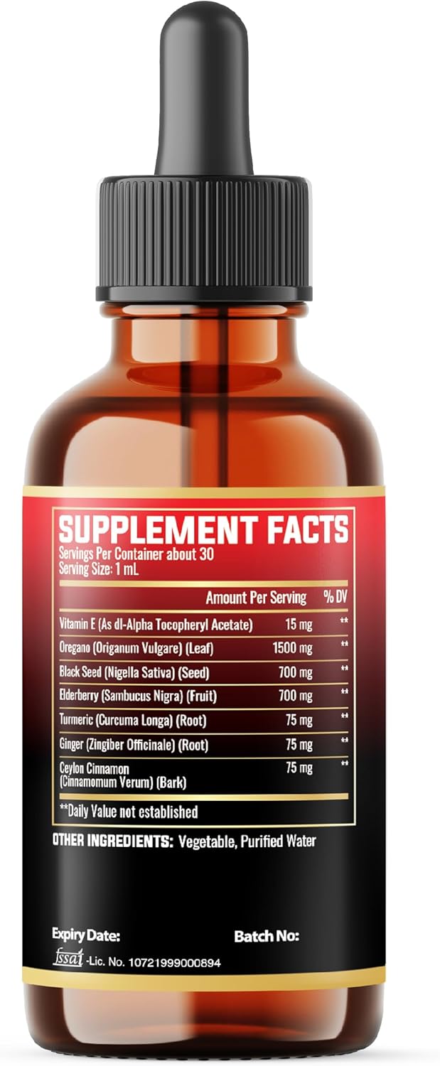 7in1 Aceite de Orégano con Semilla Negra y más, 30 días