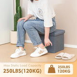 Ottomán de Almacenamiento Cuadrado, Pequeño, Modelo B FSOBEIIALEO