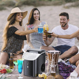 Máquina de Hielo Nugget, 34Lbs/24H, Automática, Portable