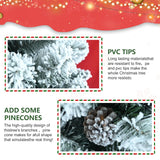 Árbol de Navidad Artificial 5FT Maylaviu, 600 Ramas, Base Metálica