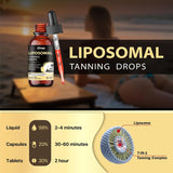 Liposomal Tanning Drops Drinkable Astaxanthin 24mg