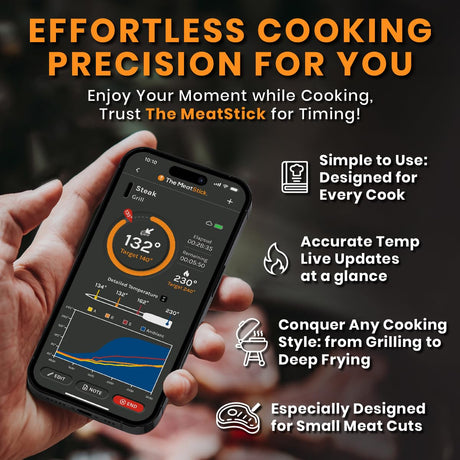 Termómetro de carne MeatStick Chef WiFi | Cuádruple sensor
