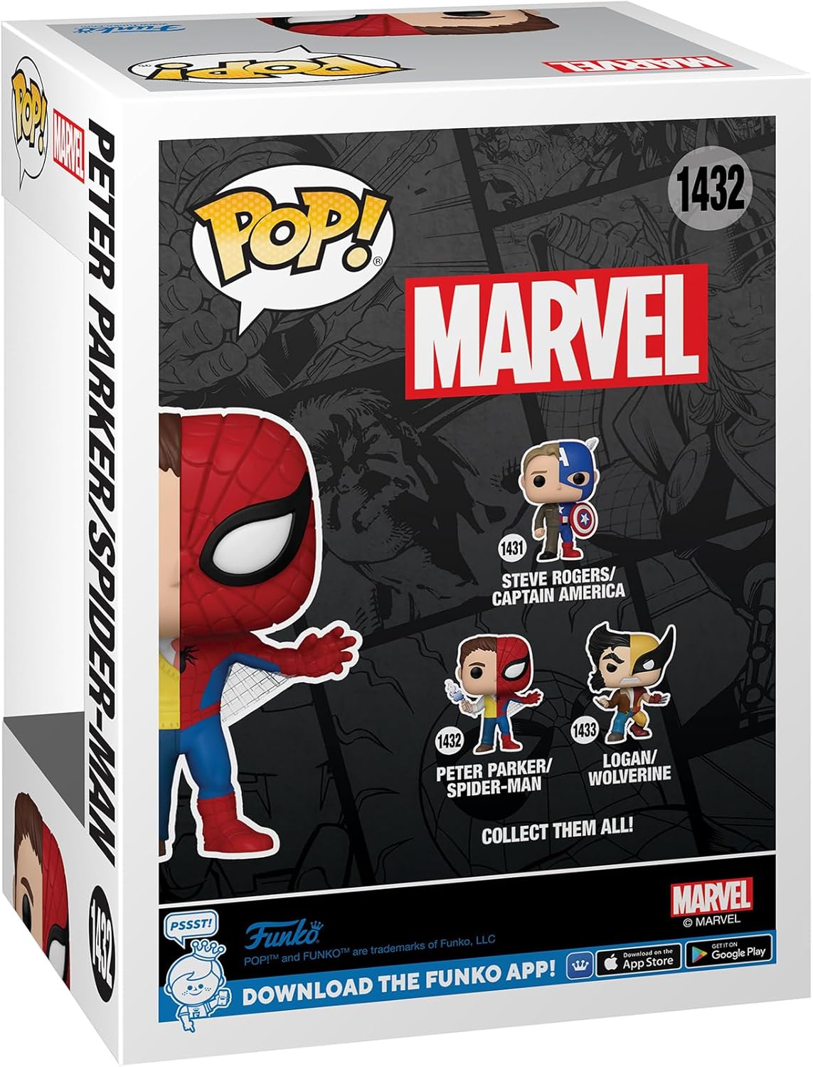Funko Pop! Marvel: Spider-Man/Peter Parker - Split Edición Exclusiva