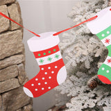Banderas de Navidad, decoración colgante, 4 piezas, papel