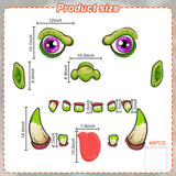 Kit de Decoraciones Halloween para Auto, Monstruo con Ojos Grandes