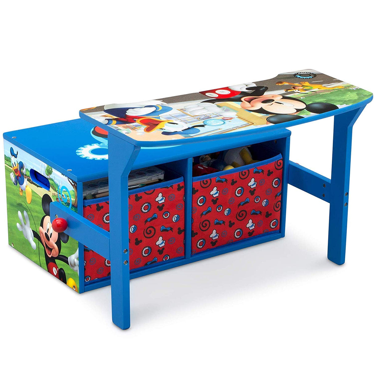 Banco de actividades convertible para niños Mickey Mouse