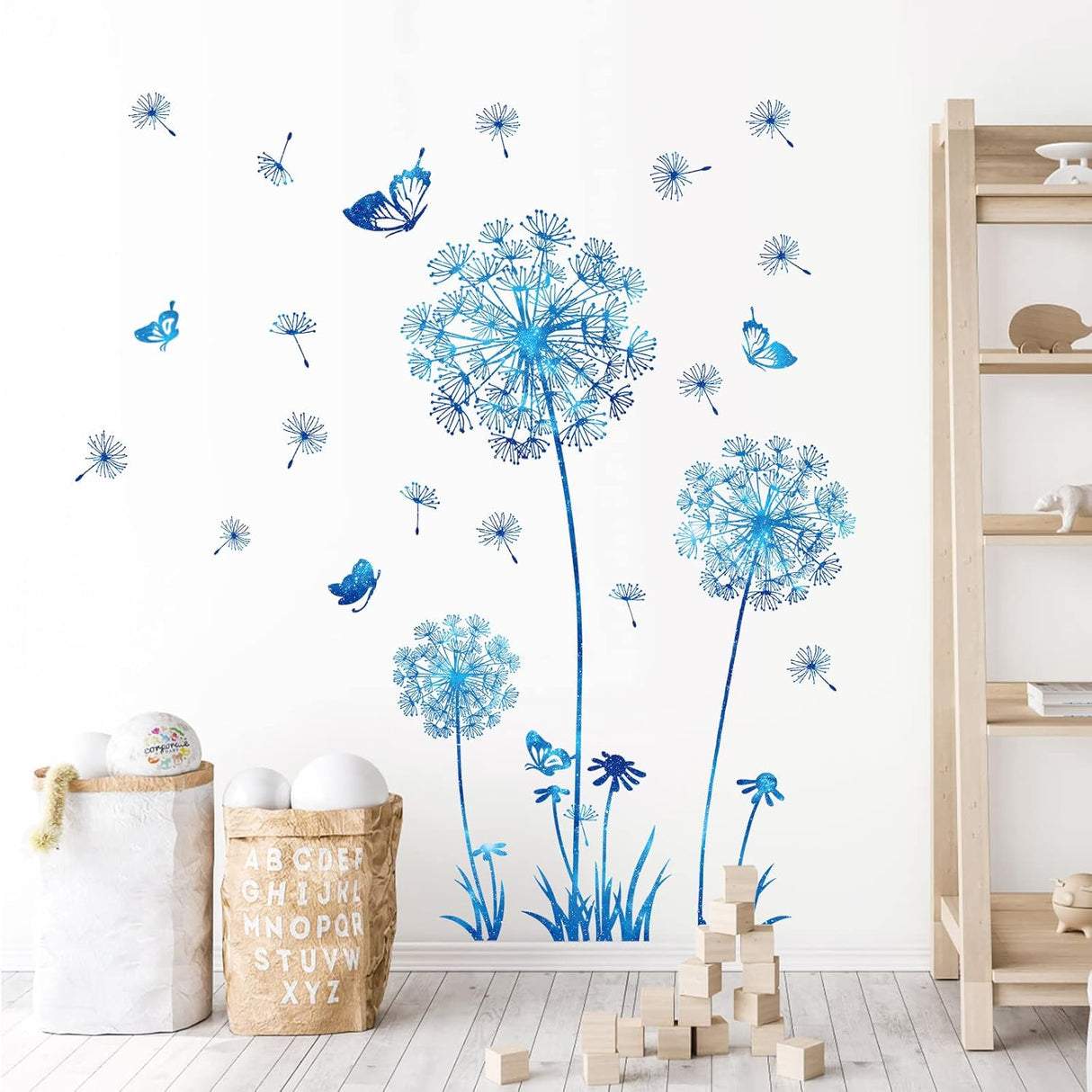 Pegatinas de Pared Flor y Mariposas Supzone para Decoración