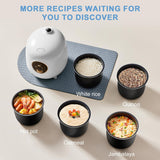 Cocedor de Arroz 2 Tazas, A-Snow, 1.2L, Antiadherente, BPA Free