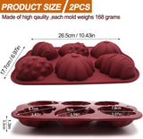 Moldes de Silicona para Chocolate y Jabón, 2PCS Otoño