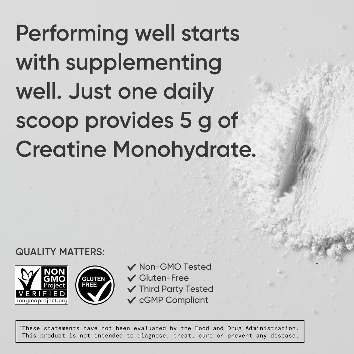 Suplemento Sports Research Monohidrato de creatina  1.1 lb