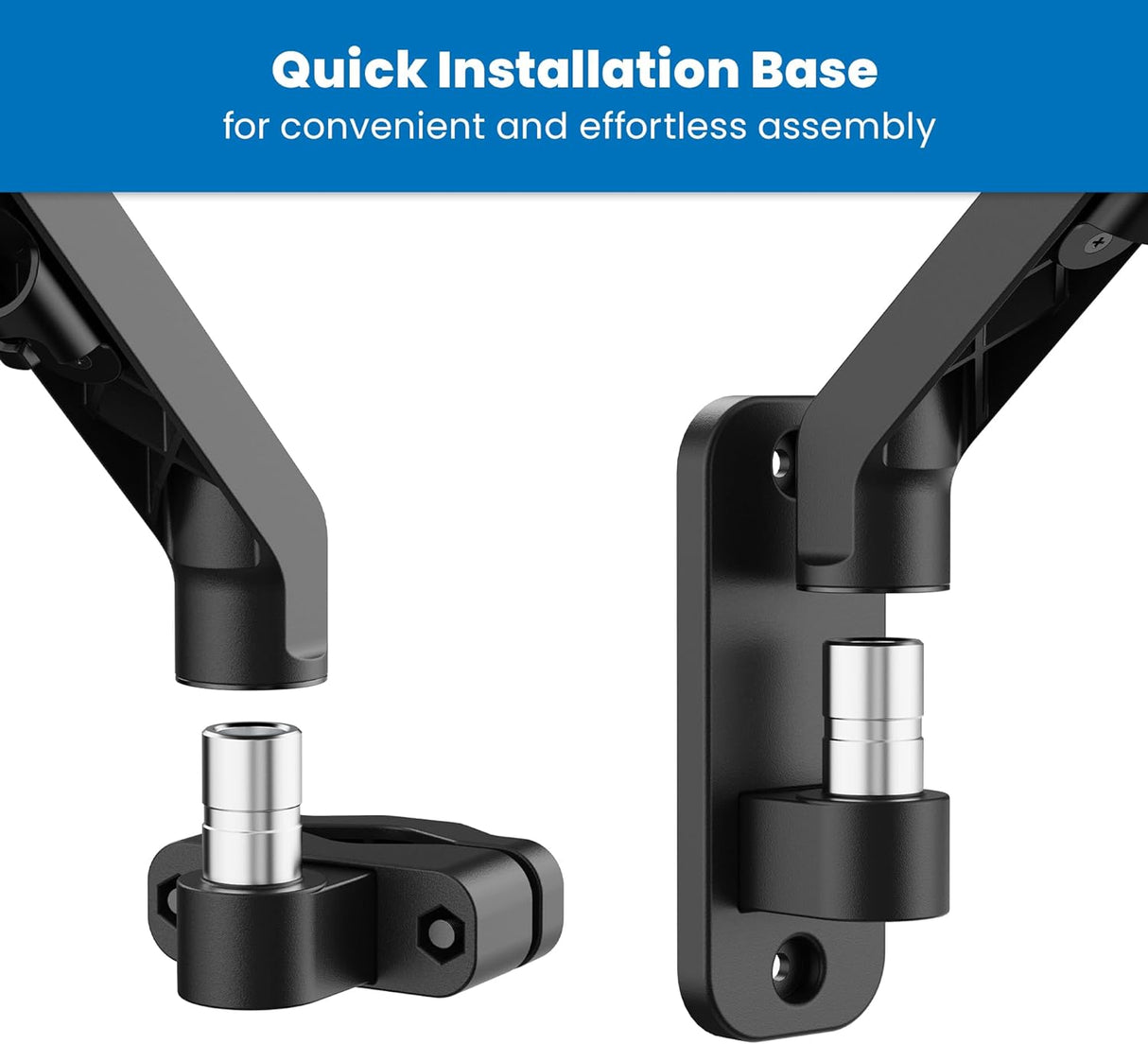 Brazo ergonómico para portátil para montaje en pared o poste