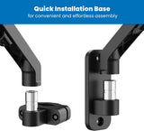Brazo ergonómico para portátil para montaje en pared o poste
