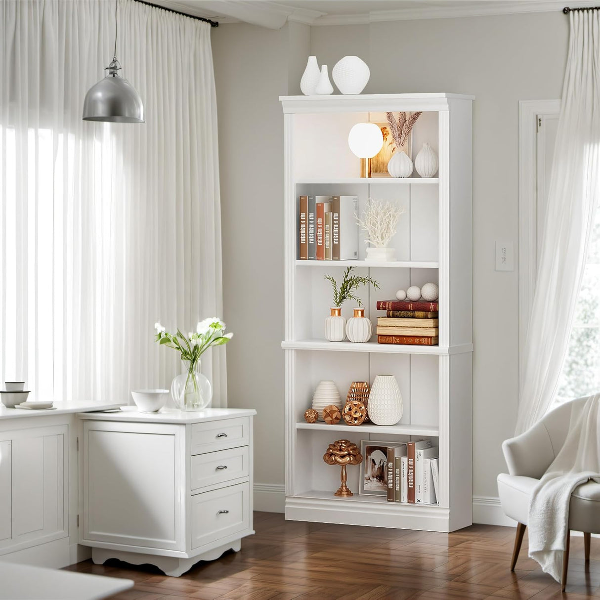 Estantería Alta Furniwell de 5 Estantes, 72 para Almacenaje