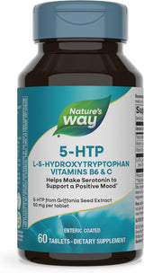 5-HTP Nature's Way, L-5-Hidroxitriptófano, 60 Tablet.