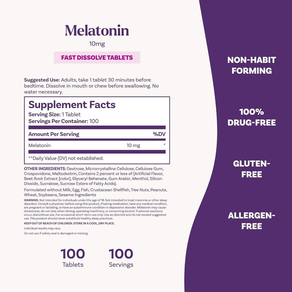 Comprimidos de Melatonina Rápida Natrol - 5 mg 60 Uds.