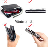 Carteras para Hombre, Clip de Dinero y Bloqueo RFID, Fibra de Carbono
