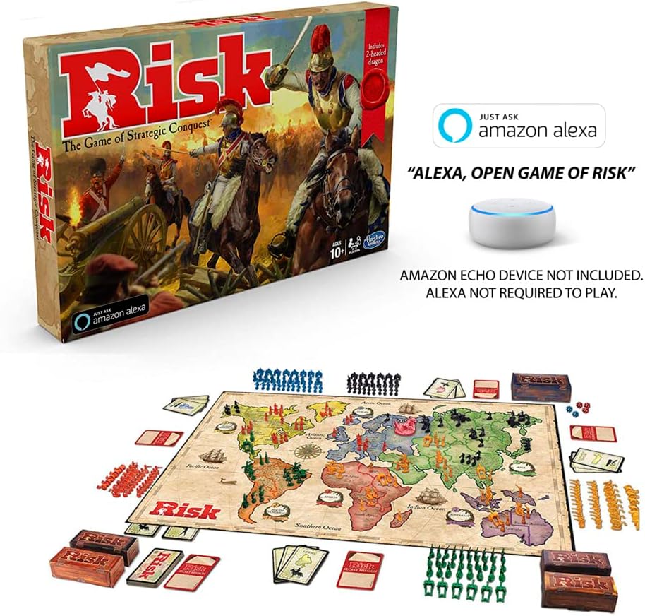 Juego de Estrategia Risk de Hasbro, con Token de Dragón