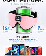 Máscara de Sueño MUSICOZY con Auriculares Bluetooth HD 3D