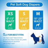 Pet Soft Pañales desechables perros machos tamaño pequeño