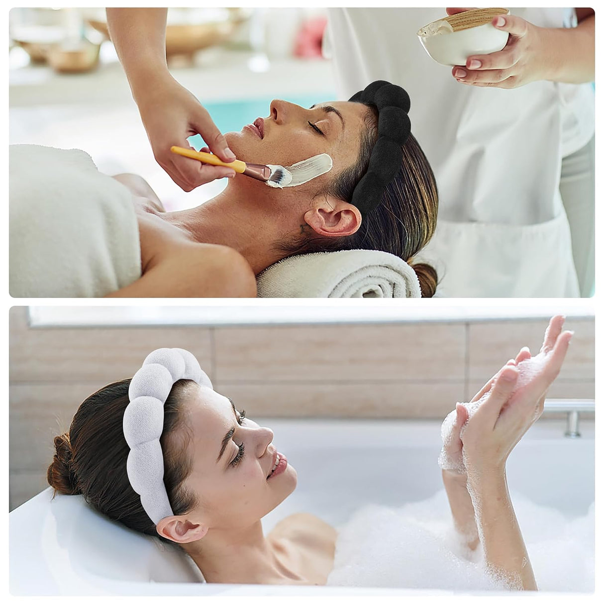 Diademas de spa para lavar la cara o el rostro Susanny