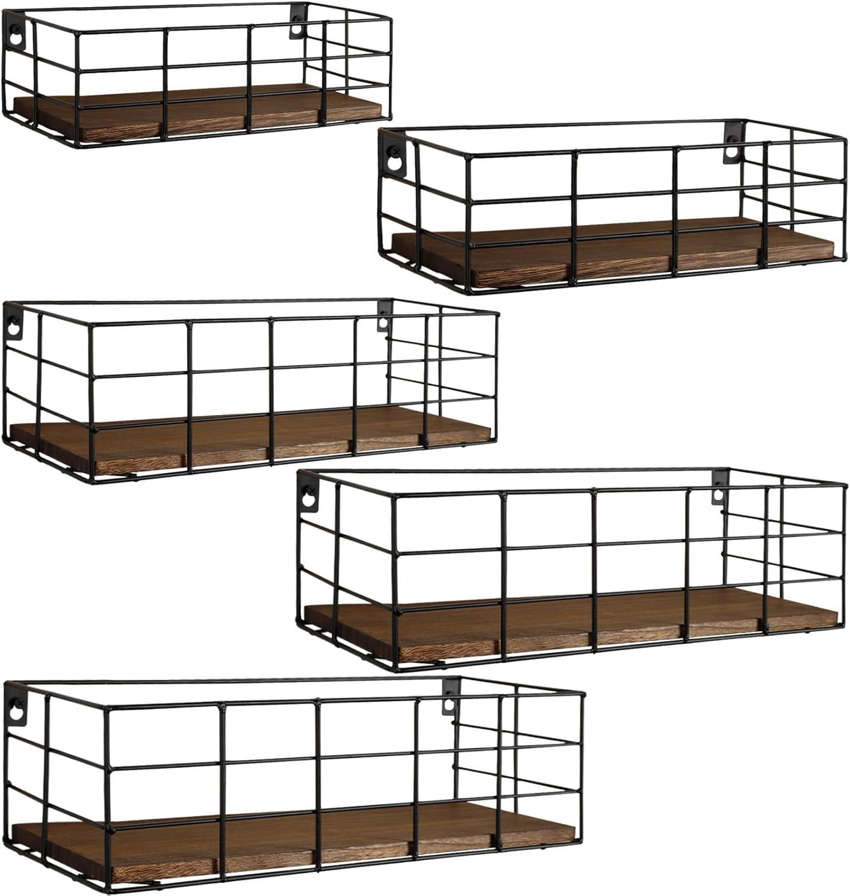 Estantes Flotantes Fixwal, 5 Piezas Montados en Pared
