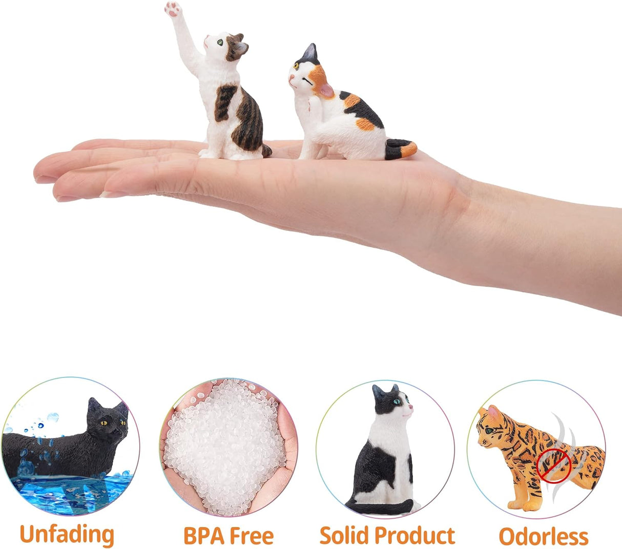 Juego de Figuras de Gato Educativas para Niños y Niñas