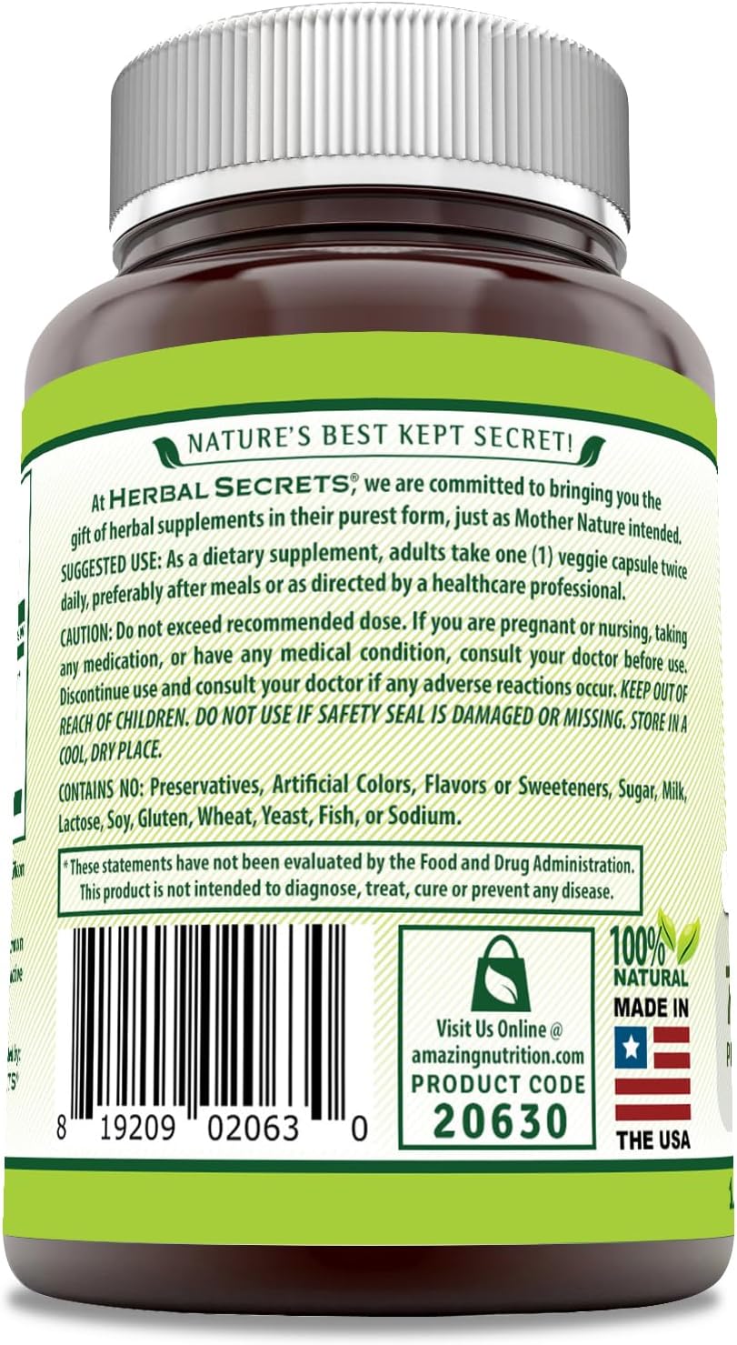 Suplemento Herbal Secrets Triphala 750 mg 120 cáp vegetales