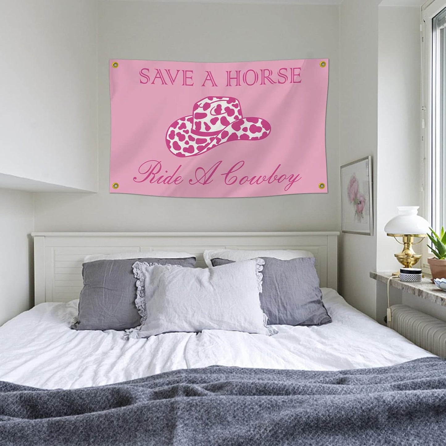 Bandera "Save A Horse Ride A Cowboy", poliéster, 3x5FT