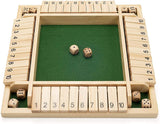 Juego de Mesa Amerous Shut The Box con 12 Dados, 1-4 Jugadores