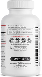 Suplemento de Remolacha Bronson, 120 Tabletas Vegetales, 2000mg