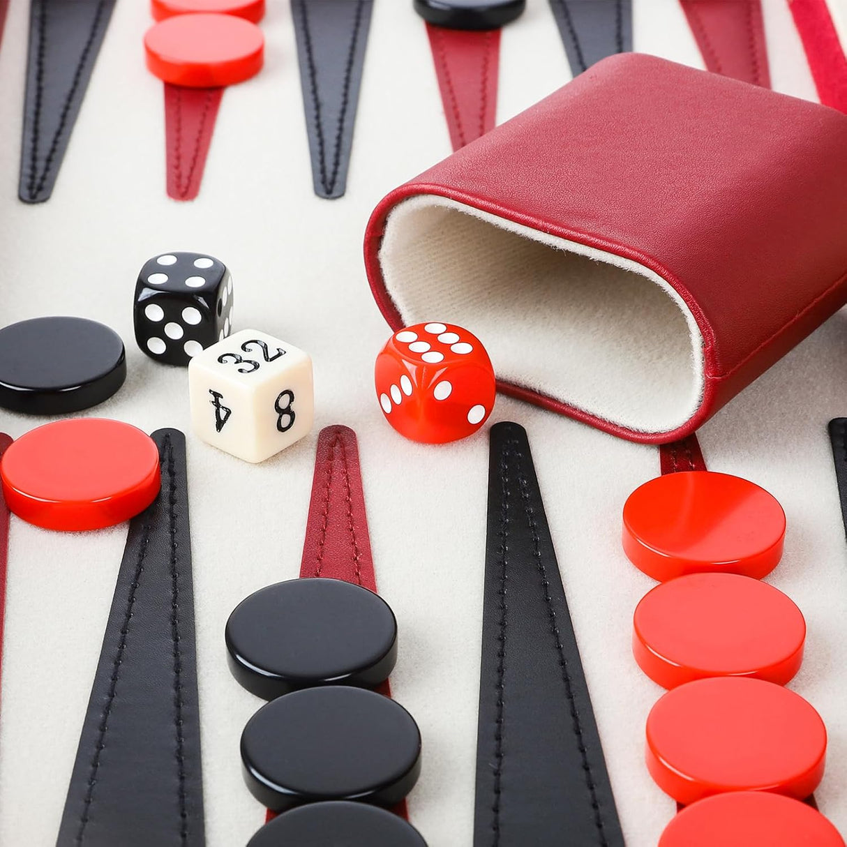 Juego de Backgammon, Diseño Bandera Americana, Clásico, MGA