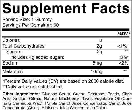 Vitamatic suplemento sin habito 10 mg por gomita 60 porc
